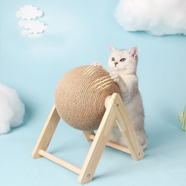 Cat Scratching Ball Toy Kitten Sisal Rope Ball Board Grinding Paws Toys Cats Scratcher Wear resistant 6