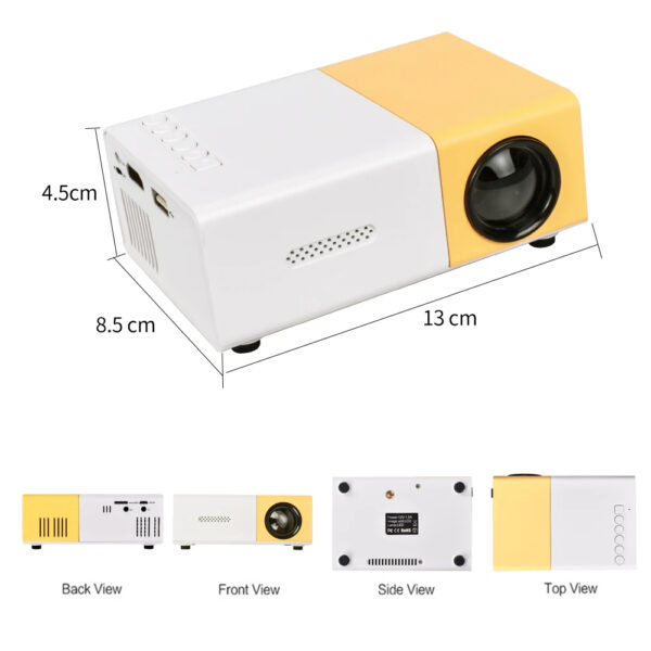 Mini Beamer Pro | Mini Projektor Heimkino 720p HD – Bild 7