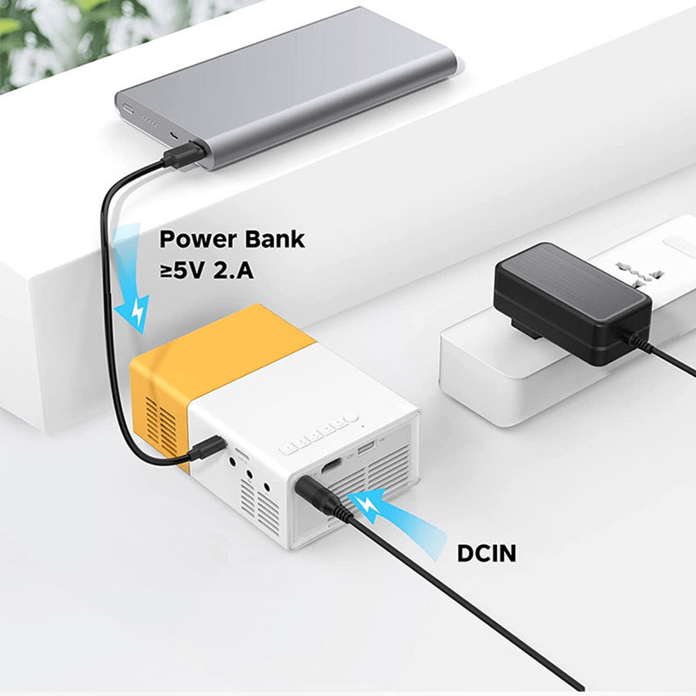 Mini Beamer Pro | Mini Projektor Heimkino 720p HD – Bild 4