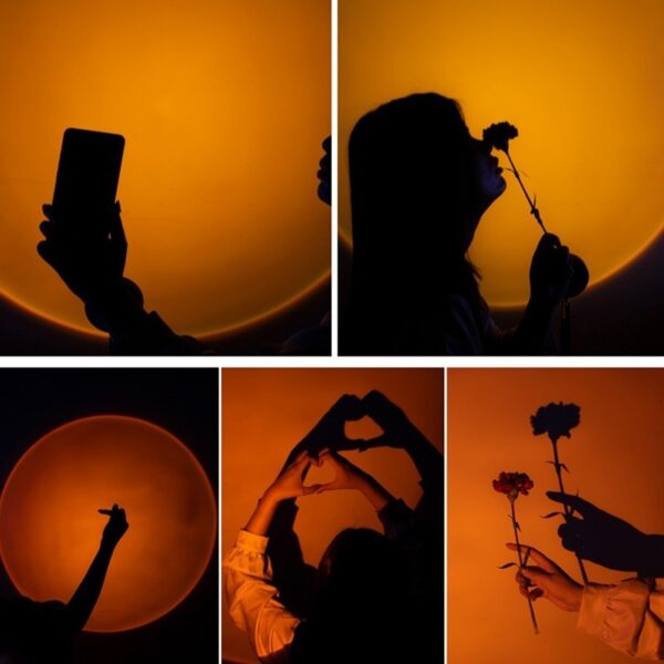 16 Farben Sunset Lampe | 360° verstellbare Sonnenuntergang Lampe – Bild 10