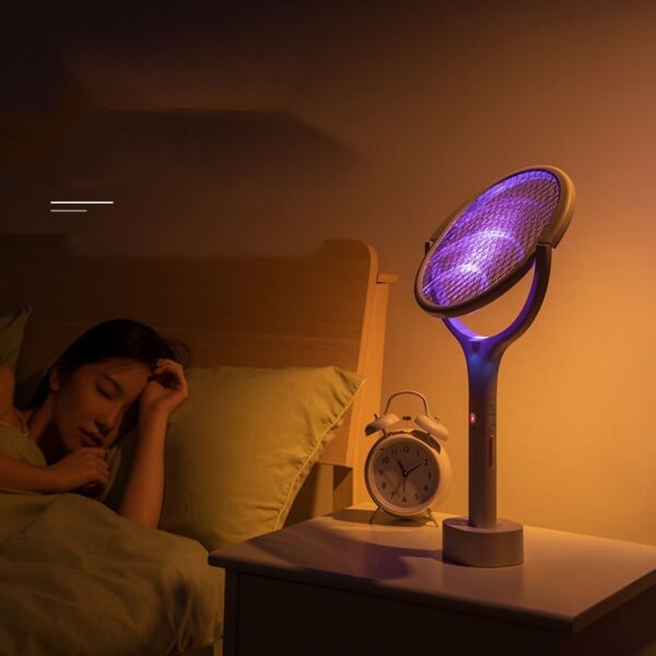 Elektrische Fliegenklatsche | Mosquitofalle Schläger für Mücken, Nachtfalter und Fliegen – Bild 2