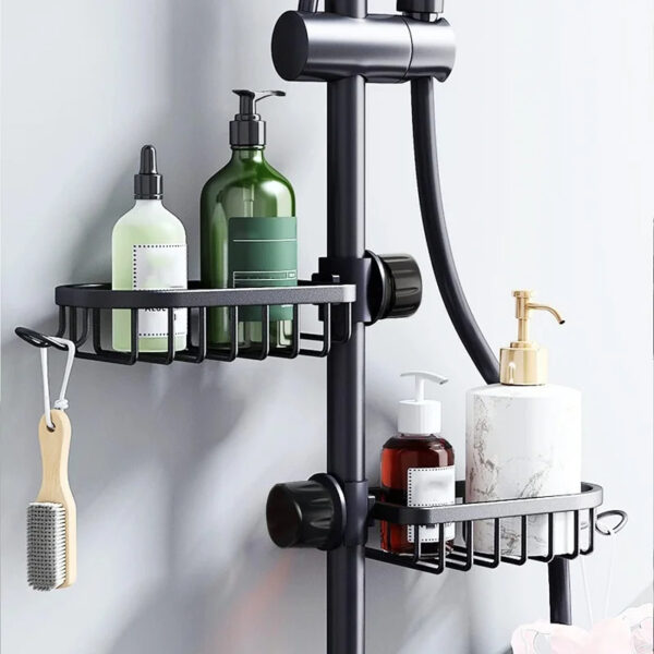 Schwammhalter für Dusche & Wasserhahn | Organizer für Badezimmer & Küche – Bild 2