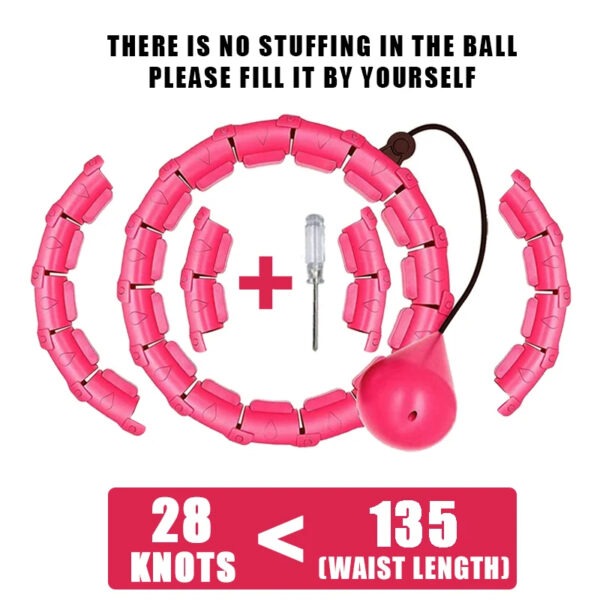 Smart Hula Hoop Reifen für Fitness & zum Abnehmen | Individuell verstellbare Größe – Bild 7