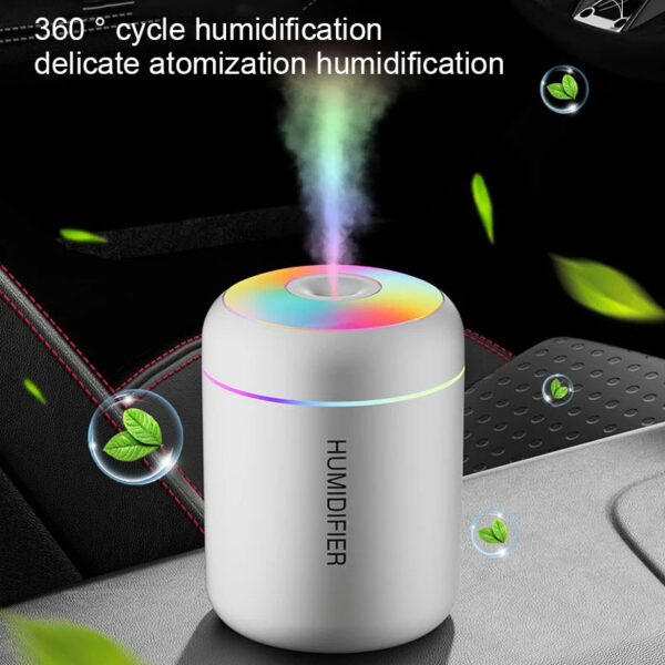 Mini Luftbefeuchter mit LED-Licht Funktion | 180ml Diffusor mit Nachtlicht – Bild 5