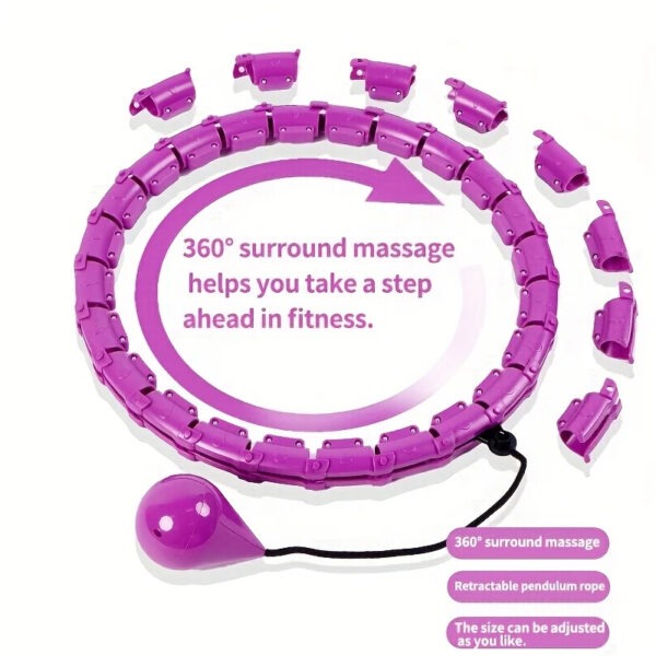 Smart Hula Hoop Reifen für Fitness & zum Abnehmen | Individuell verstellbare Größe – Bild 5