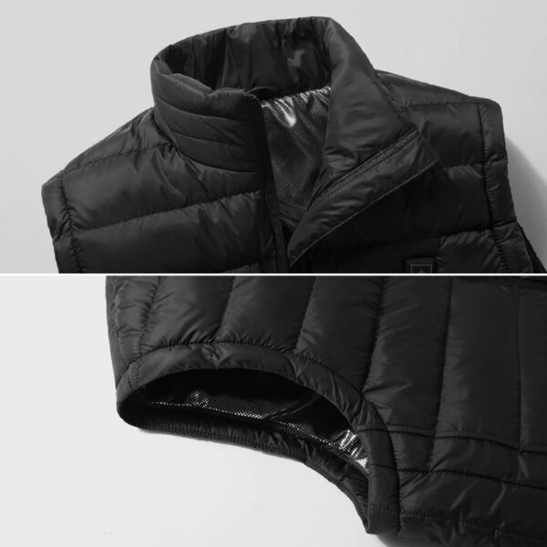 Beheizbare Weste fuer den Winter 3 Stufen System Heizweste Waermejacke fuer Outdoor Aktivitaeten 2