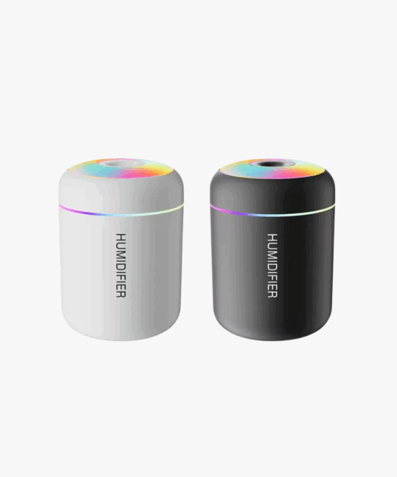 Mini Luftbefeuchter mit LED-Licht Funktion | 180ml Diffusor mit Nachtlicht
