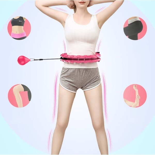 Smart Hula Hoop | Reifen für Fitness & zum Abnehmen | Individuell verstellbare Größe mit 28 Gliedern – Bild 2