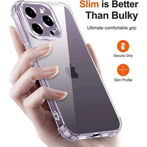 iPhone Handyhülle durchsichtig | Transparente Schutzhülle Case für iPhone iPhone 16, 15, 14, 13, 12, 11 Pro, Pro Max, Mini, SE 2022 – Bild 5