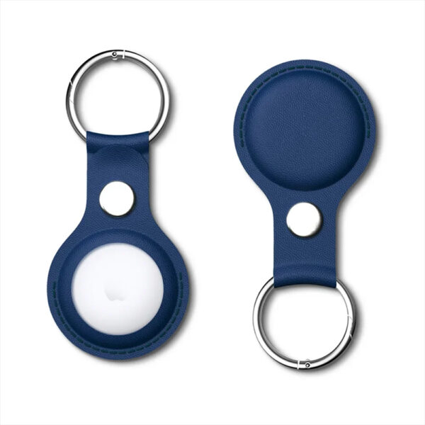AirTag Schlüsselanhänger für Apple AirTags | AirTag Schutzhülle aus Leder-Imitat und Halterung – Bild 6