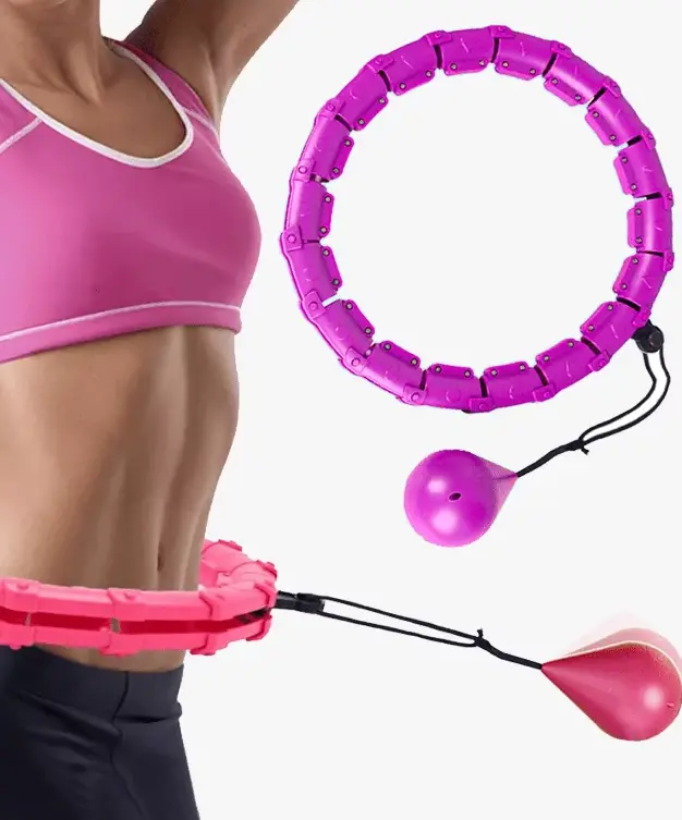Leicht & schnell abnehmen: Im neuen Jahr zur Traumfigur kommen 1 Smart Hula Hoop Reifen fuer Fitness zum Abnehmen Individuell verstellbare Groesse mit 28 Gliedern Titelbild edited