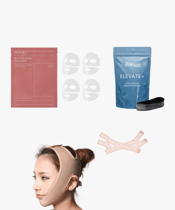 Morning Shed Beauty Bundle | Kollagen Gesichtsmaske, Mouth Tape & Gesichtslifting Band