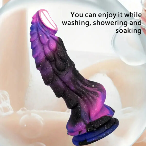 Glow-in-the-Dark Drachen Dildo | Saugnapf-Dildo für Frauen und Männer – Bild 3