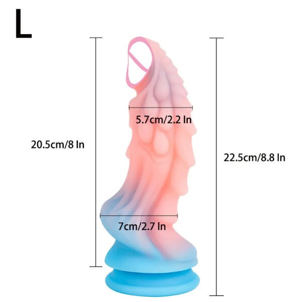 Glow-in-the-Dark Drachen Dildo | Saugnapf-Dildo für Frauen und Männer – Bild 5