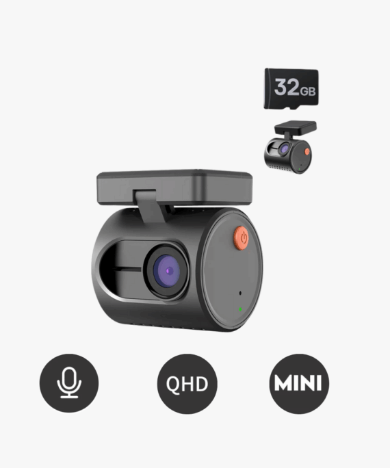 Dashcam Auto 2K | Mini Autokamera mit Sprachsteuerung & Nachtsicht